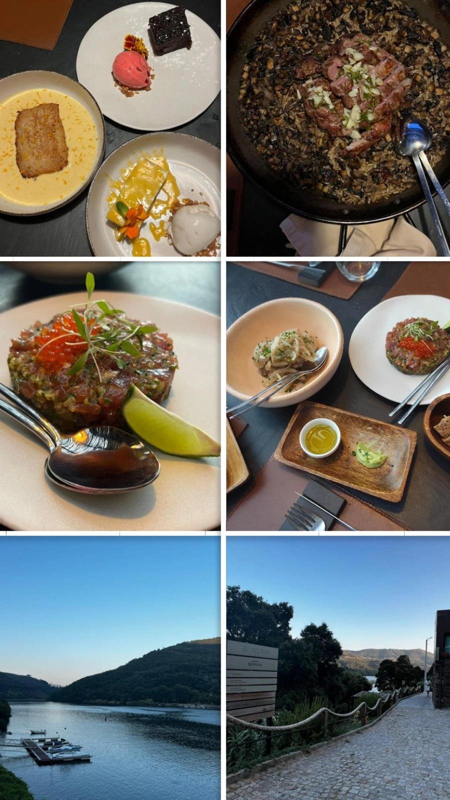 Momentos de lazer com paragem para almoço ou jantar